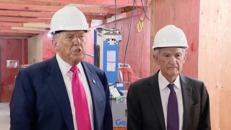 Trump-Powell Clash Over Fed Building Cost Caught On Camera |